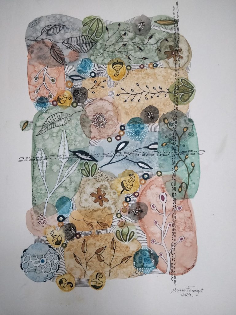ZENTANGLE 30X42 AQUAREL·LA + ROTUS 85,00 €