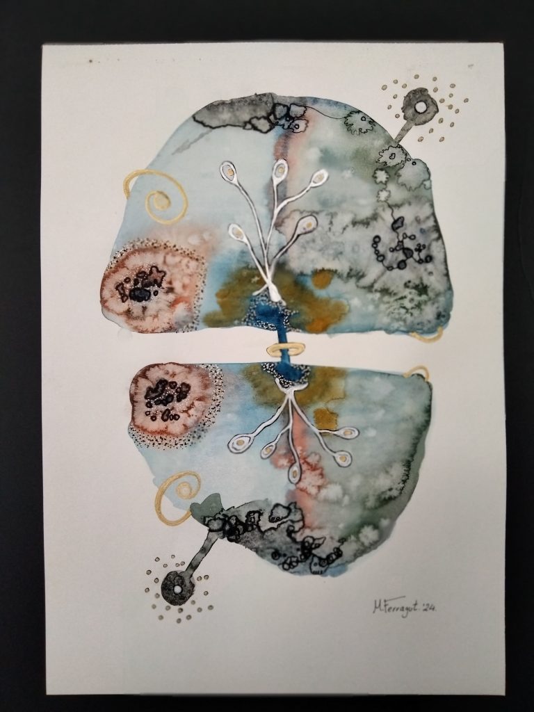 M02 NATURES 42X30 AQUAREL·LA + ACRÍLIC + ROTUS 90,00 €
