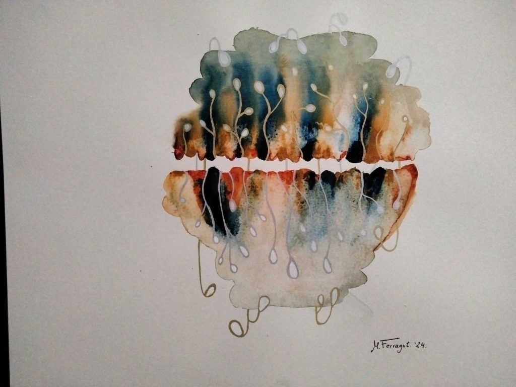 M03 NATURES 42X30 AQUAREL·LA + ACRÍLIC + ROTUS 75,00 €