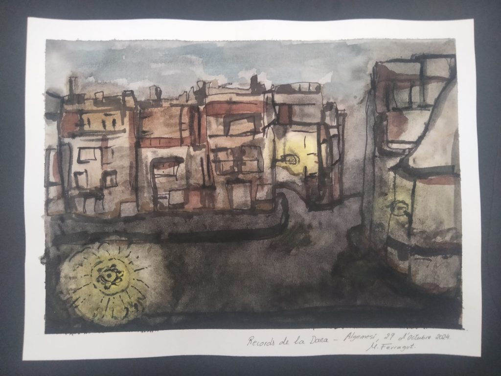 MI02 POBLE 32X24 AQUAREL·LA + ROTUS COL·LECCIÓ PRIVADA
