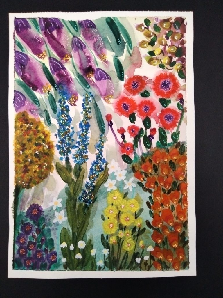 P06 PRIMAVERES 30X21 AQUAREL·LA + ACRÍLIC + ROTUS 65,00 €