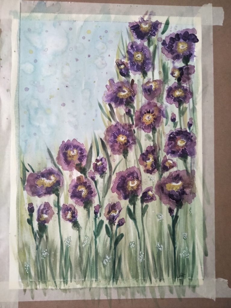 P10 PRIMAVERES 42X30 AQUAREL·LA + ACRÍLIC + ROTUS 90,00 €