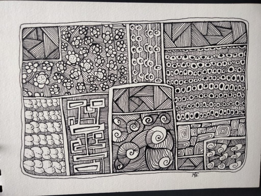 Z08 ZENTANGLE 20X15 ROTUS 30,00 €