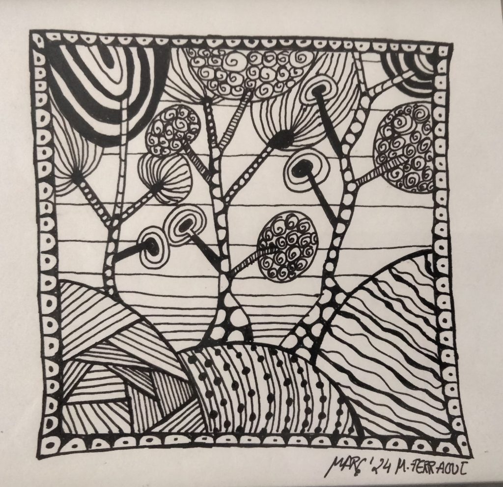 Z12 ZENTANGLE 20X15 ROTUS 25,00 €