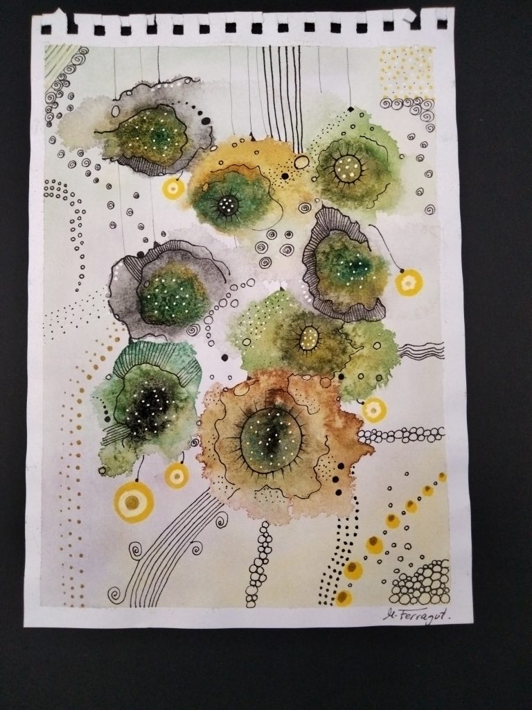 ZA02 ZENTANGLE 20,50X28 AQUAREL·LA + ROTUS 65,00 €