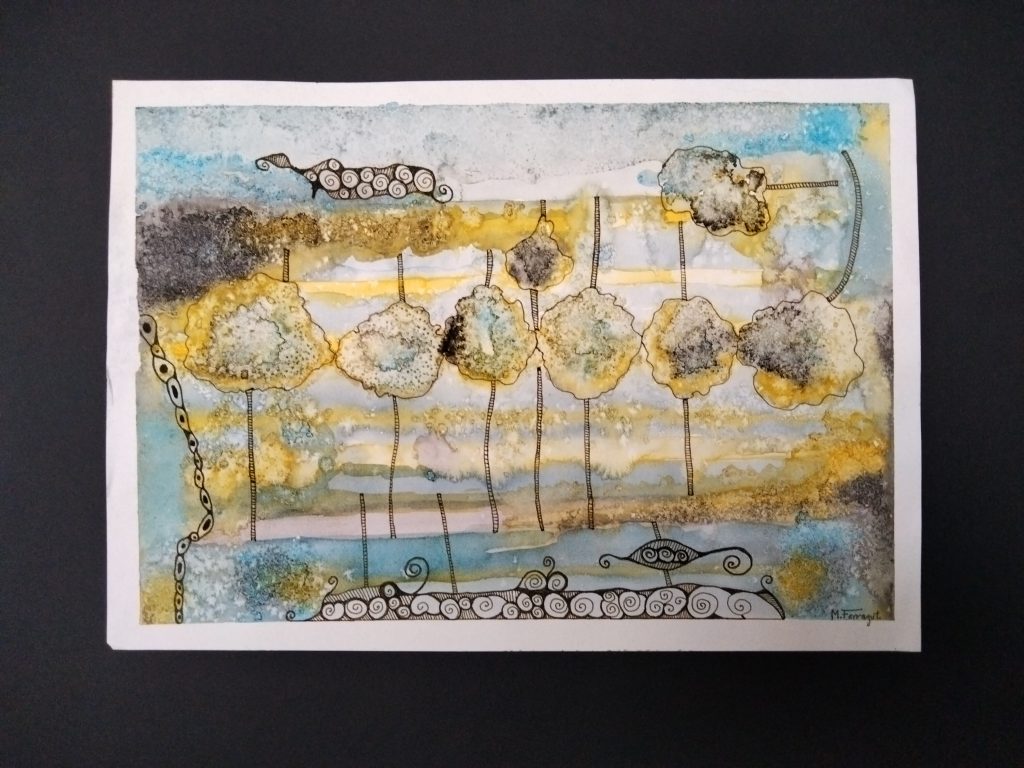 ZA03 ZENTANGLE 20,50X28 AQUAREL·LA + ROTUS 65,00 €
