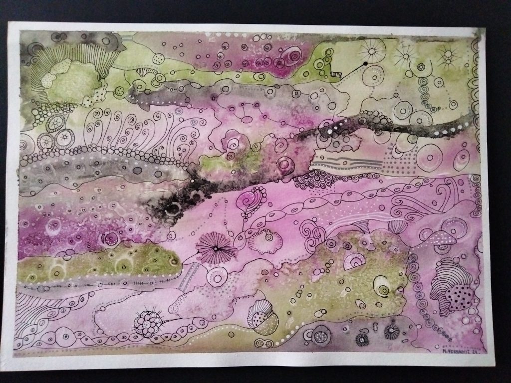 ZA06 ZENTANGLE 30X42 AQUAREL·LA + ROTUS 90,00 €